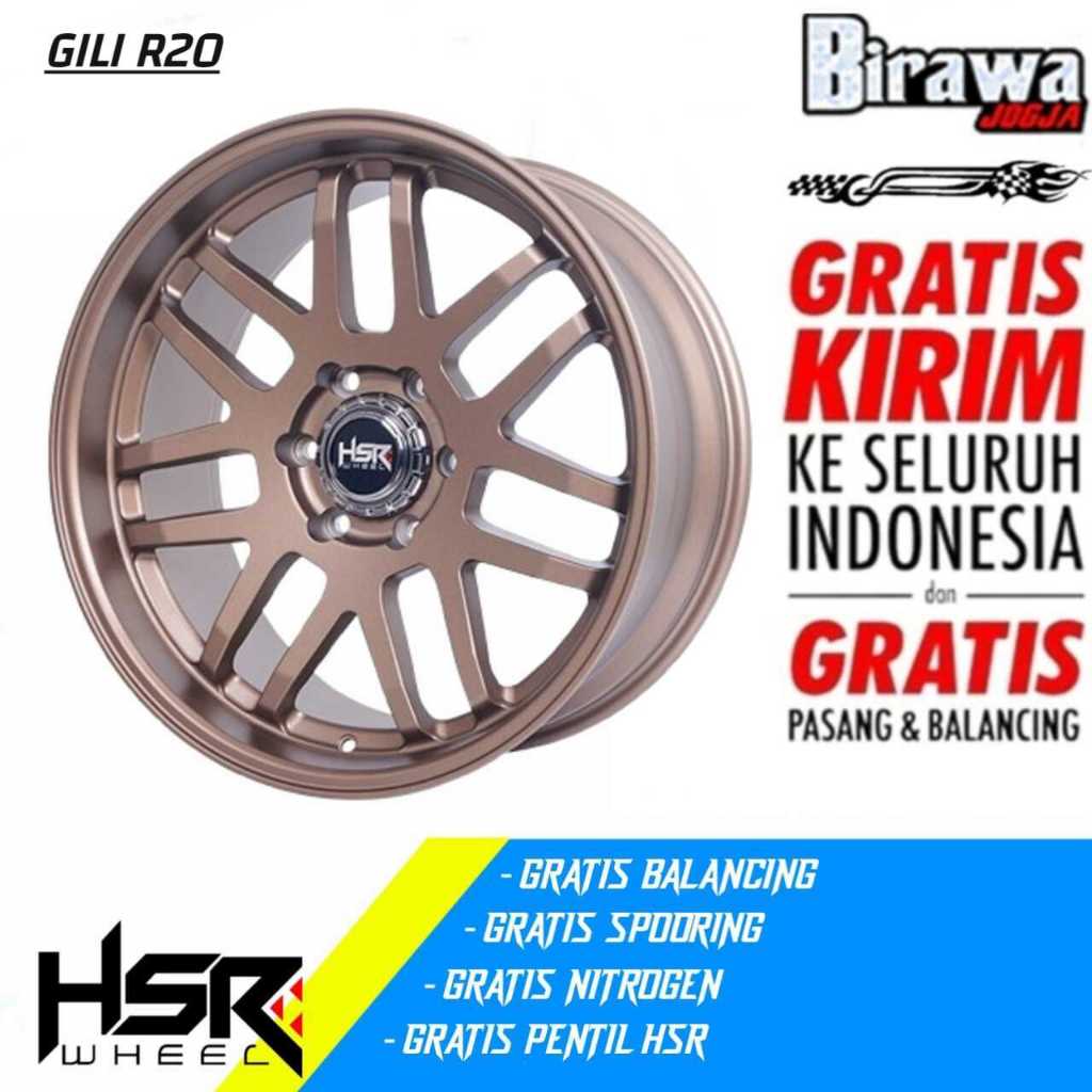 VELG MOBIL RACING RING 20 HSR GILI PCD 6X139.7 COCOK UNTUK RANGER, HILUX, NAVARA, TRITON PELEK R20