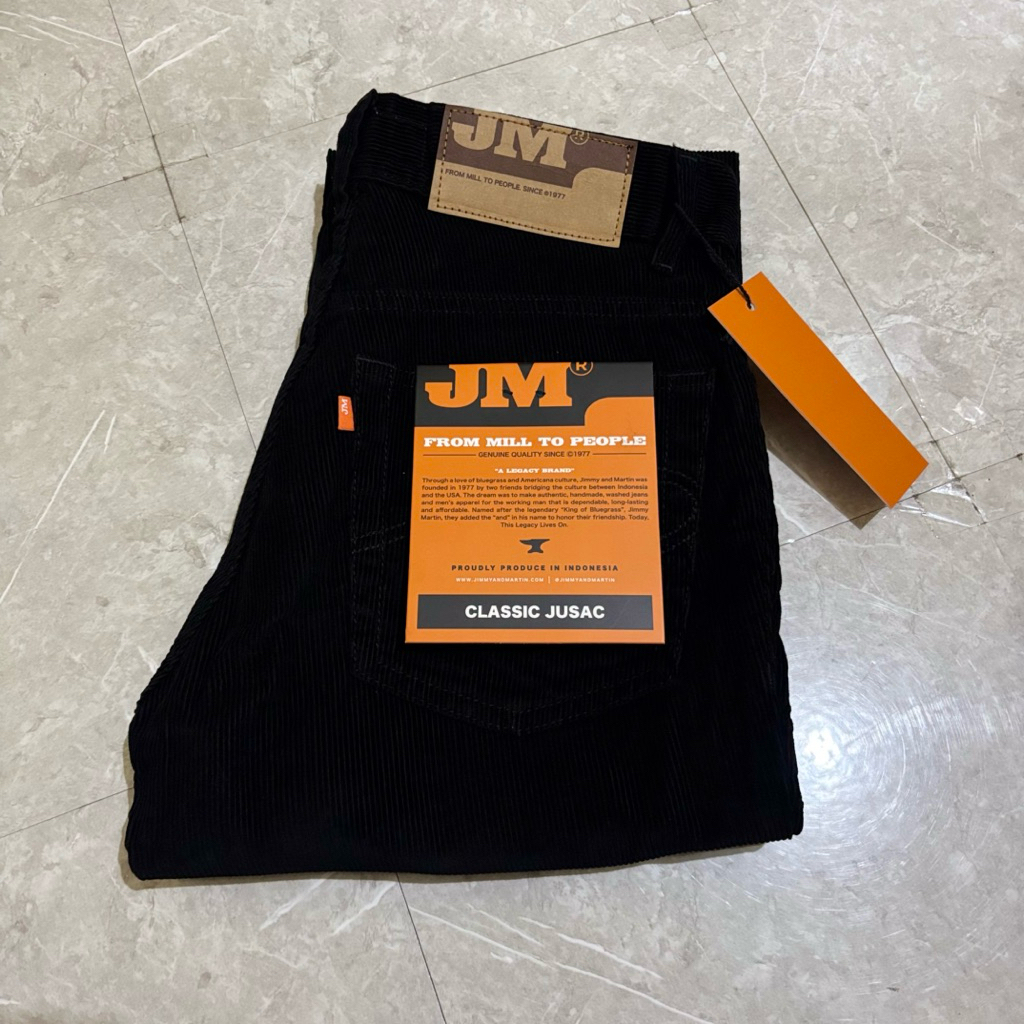 celana panjang Corduroy Jimmy and Martin pria original OCJ0008