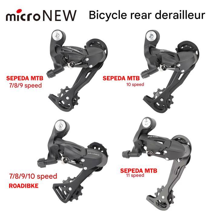 microNEW RD Sepeda MTB Roadbike Rear Derailleur 7 8 9 10 11 Speed