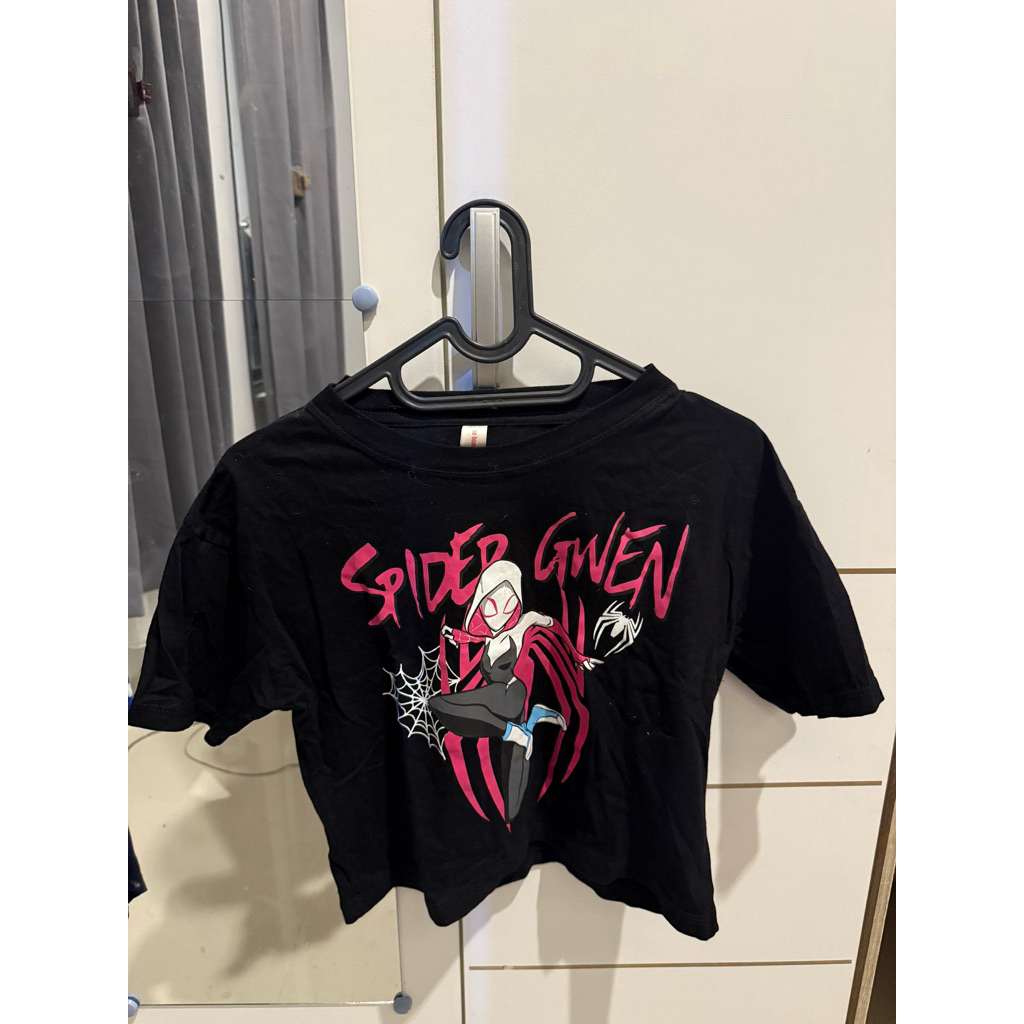 PRELOVED Crop Top Spider Gwen