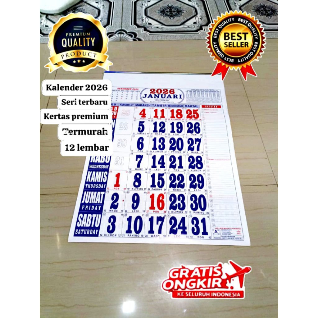

KALENDER 2026 BESAR 12 LEMBAR