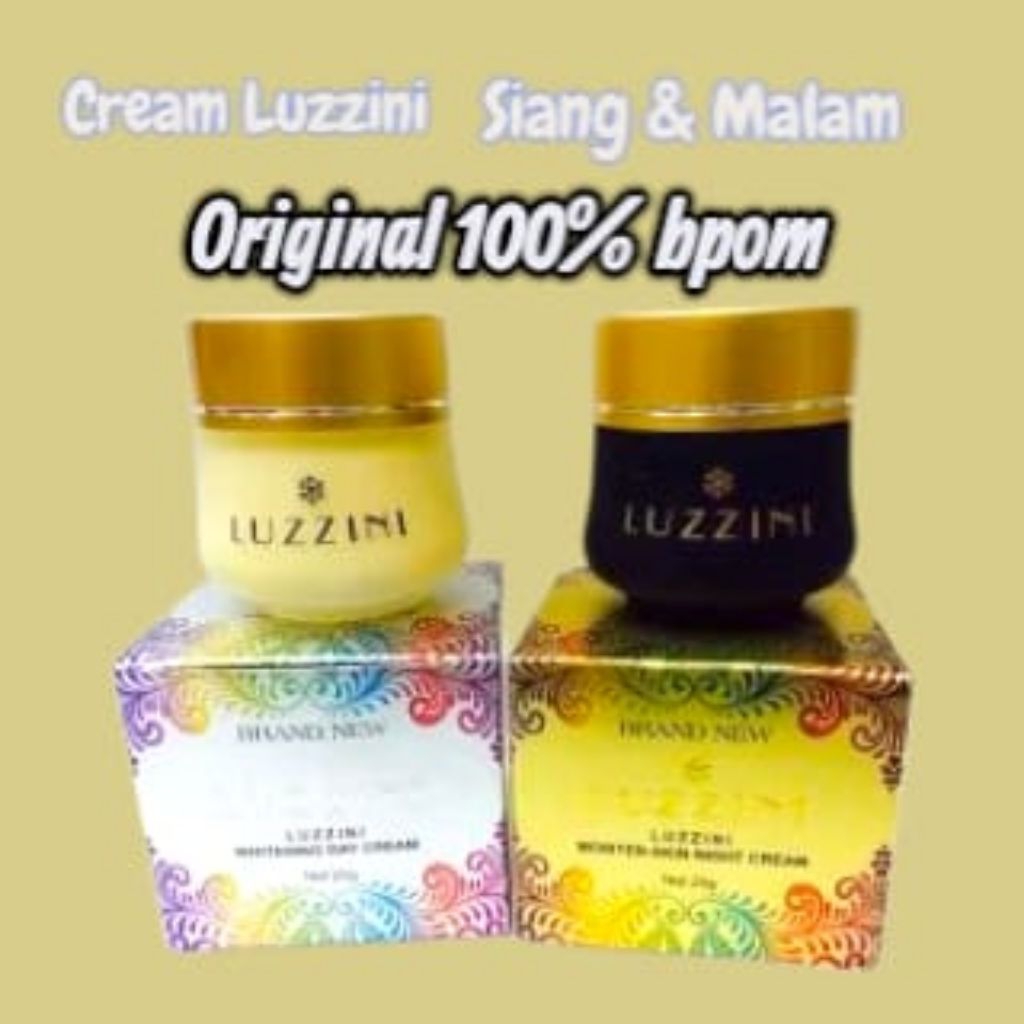 Cream Luzzini Siang & Malam Original 100% Bpom