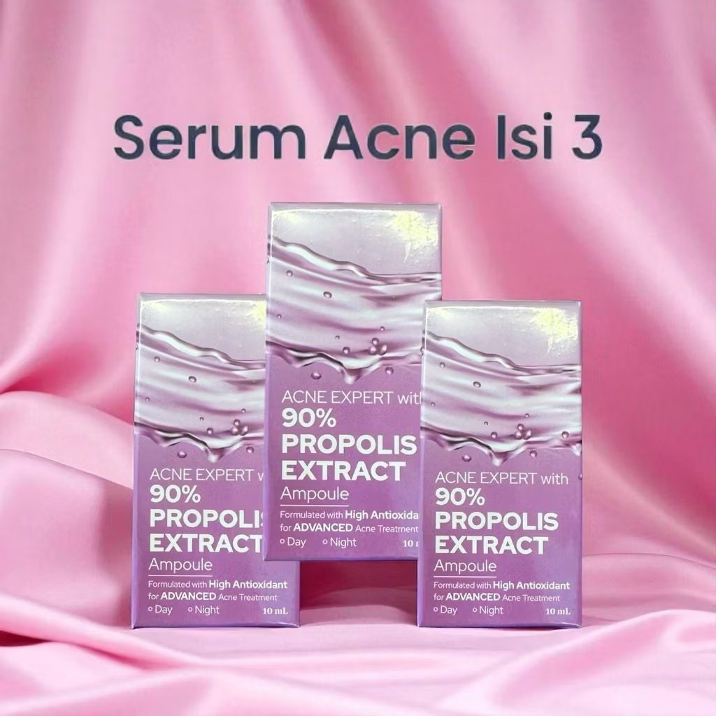 Bundle Serum Acne Syahila Care isi 3 serum wajah ungu syahila care