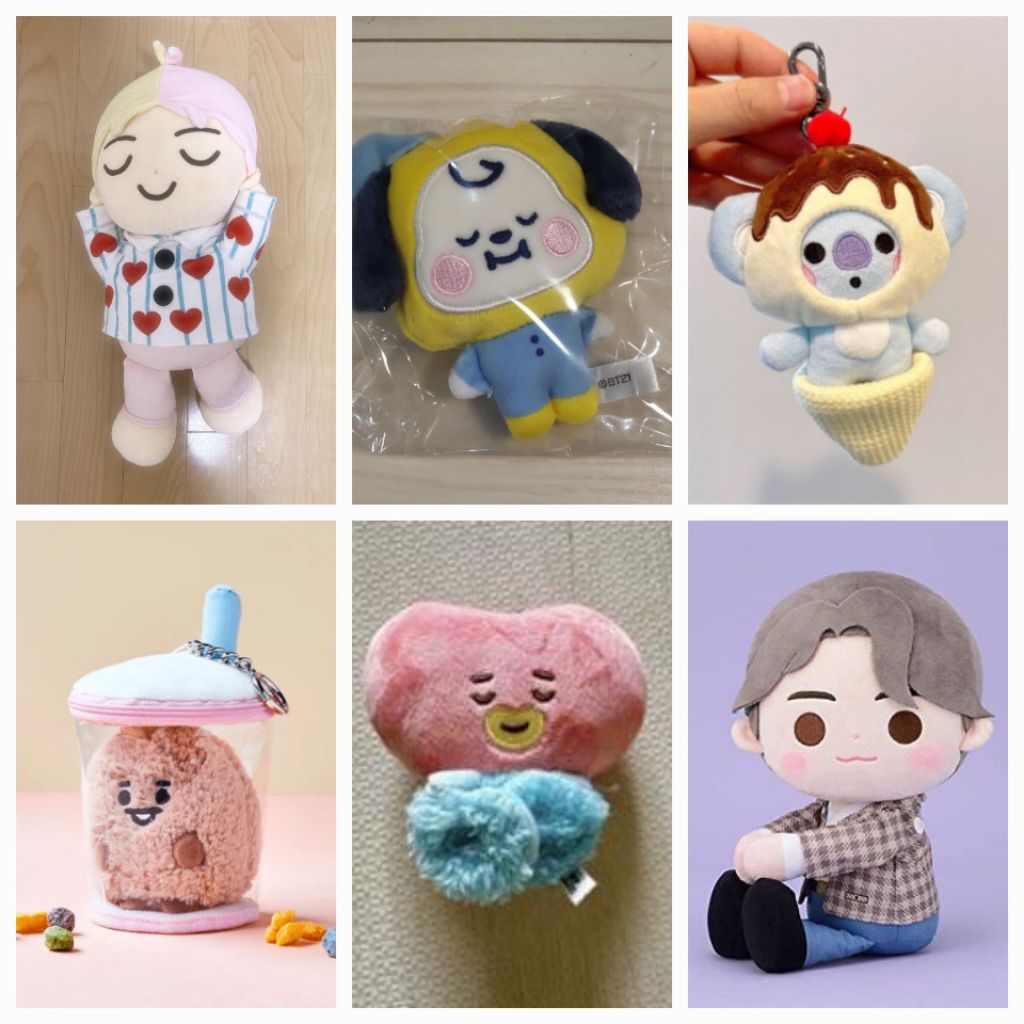 Boneka dan keyring doll BTS BT21 Official