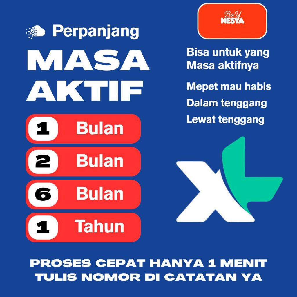 MASA AKTIF ~ XL 1TAHUN