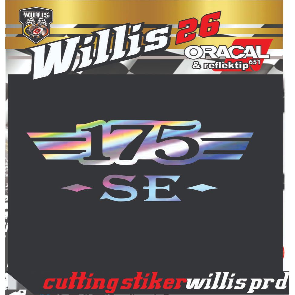 Sticker Cutting Kawasaki W 175 Se w175se Stiker Body Motor