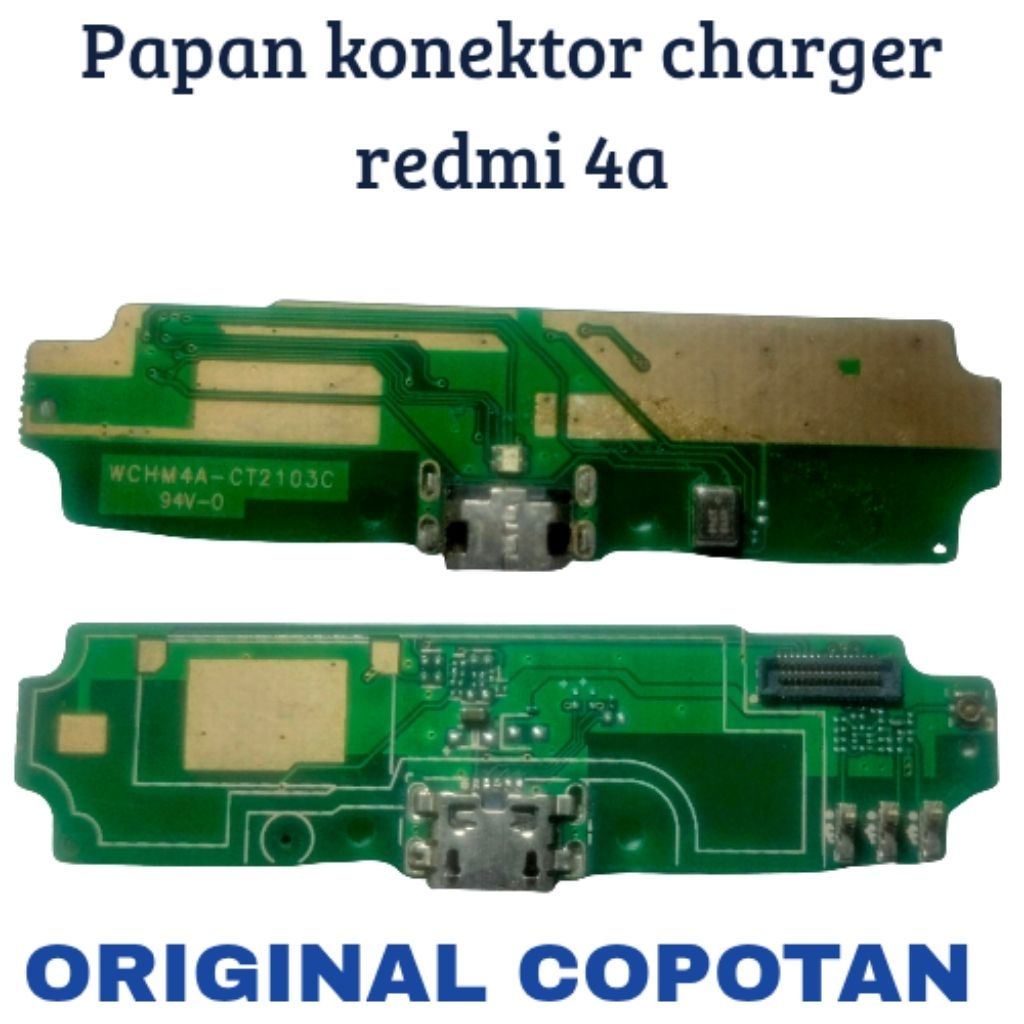 papan konektor charger redmi 4a original copotan