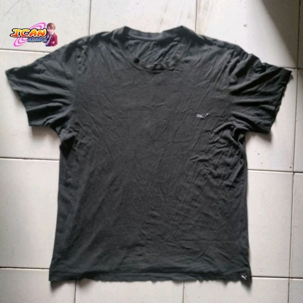 Kaos Puma Hitam Basic Polos Original
