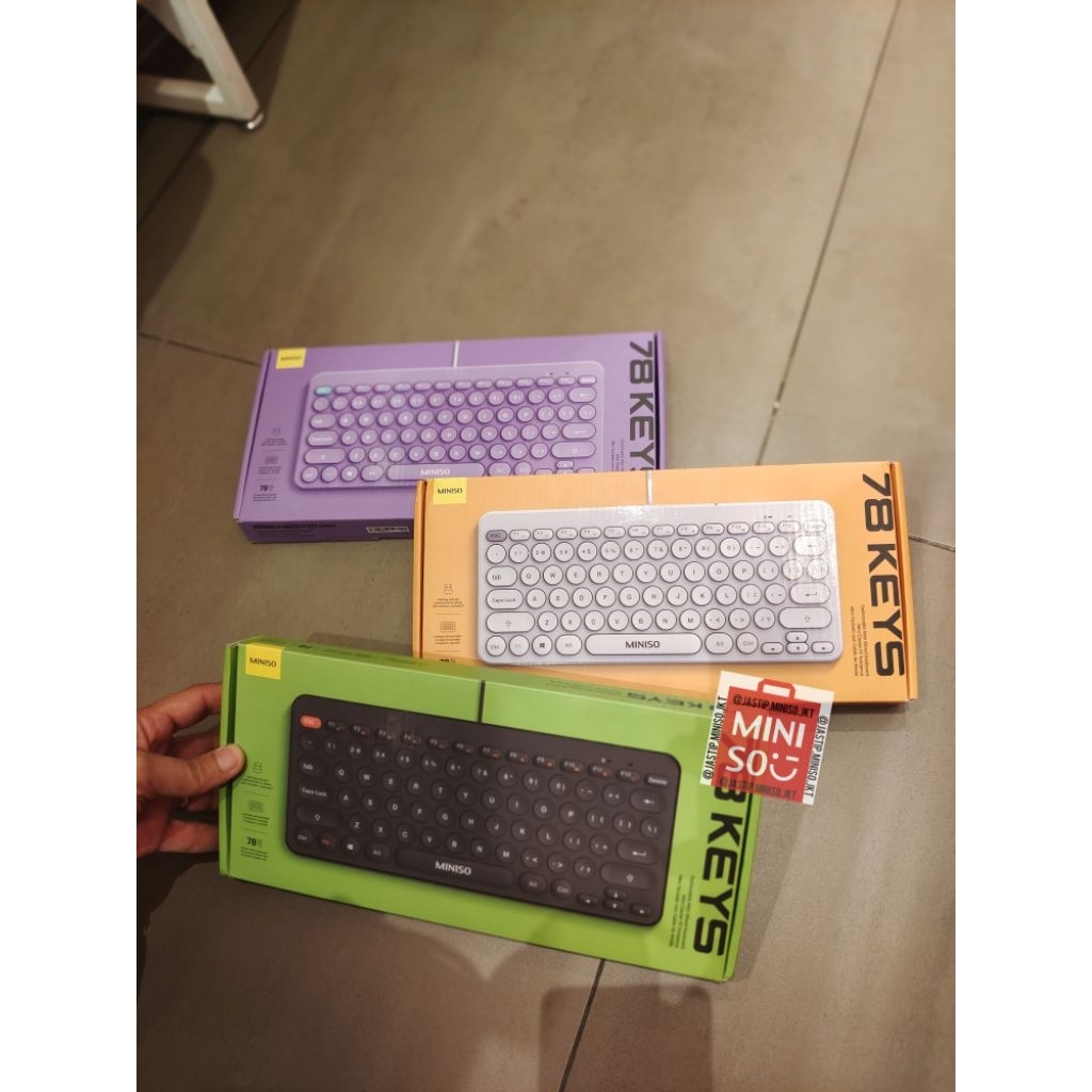 MINISO 🆕 Keyboard Mini Kabel USB Port 78 Keys (Model: SW-KB611) Windows / Mac SUPPORTED