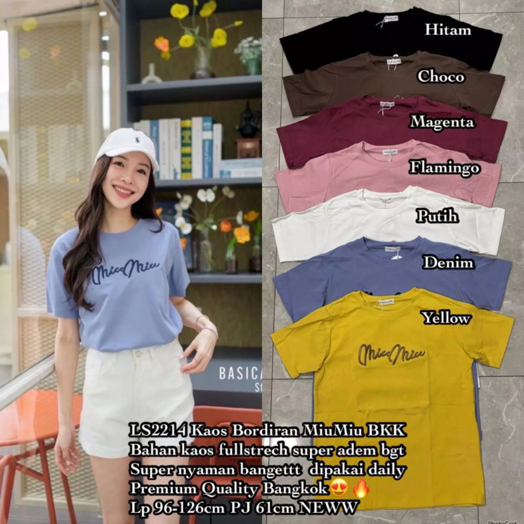 LS2214 - 126 - LS2119  kaos  wanita premium