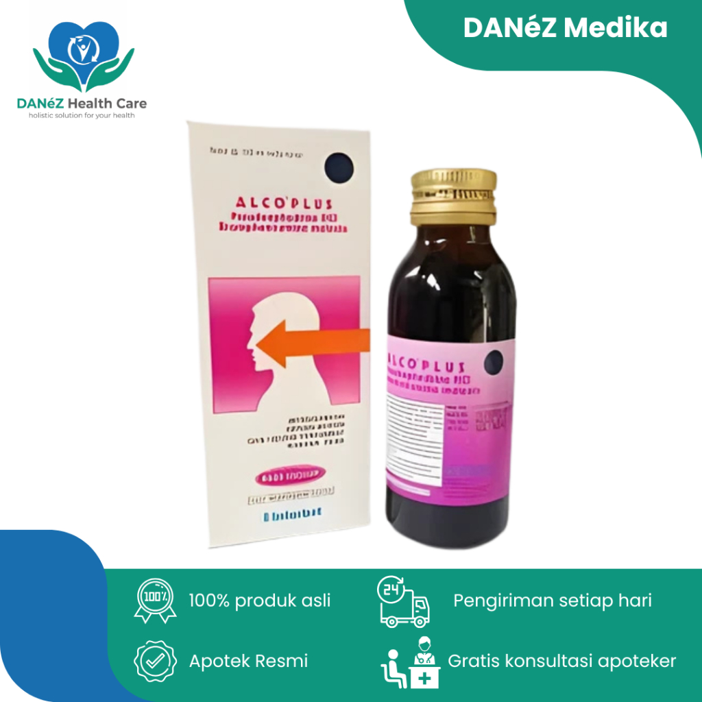 ALCO PLUS 100ML SIRUP OBAT BATUK DAN FLU ANAK DAN DEWASA
