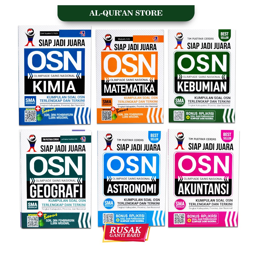 Buku Siap Jadi Juara OSN SMA Lengkap Olimpiade Sains Nasional untuk SMA Kelas 10, 11, 12 - Matematik