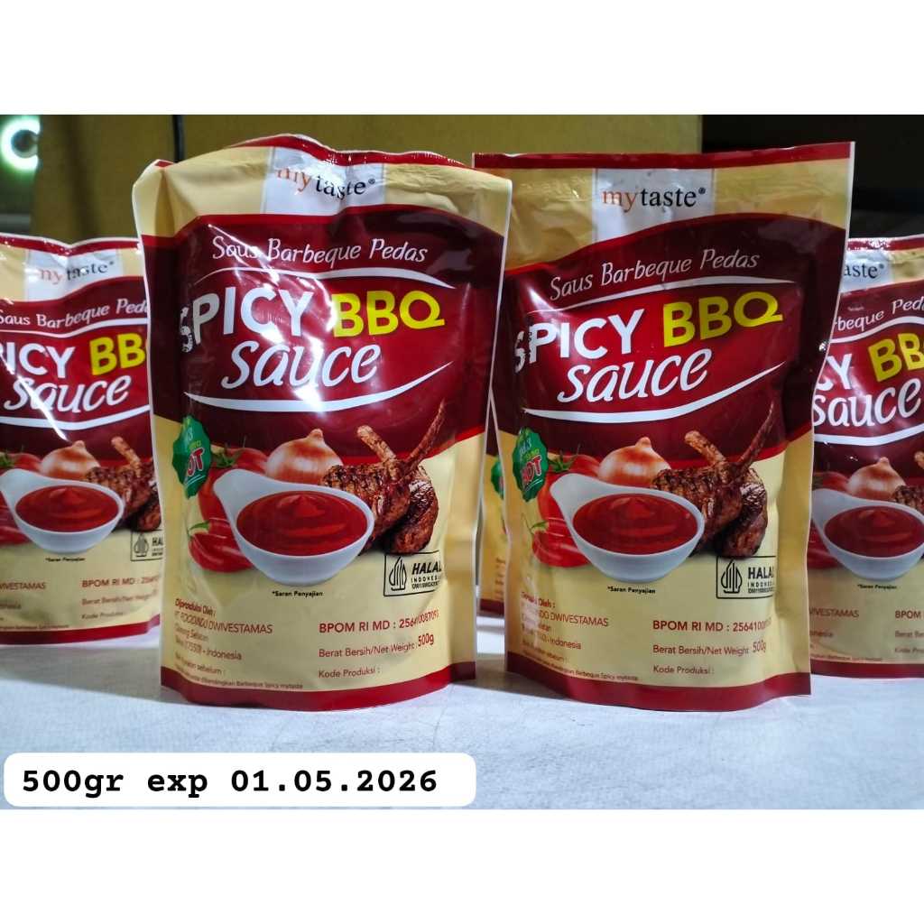 

My Taste Spicy BBQ Sauce Saus Barbeque Pedas 500gr HALAL