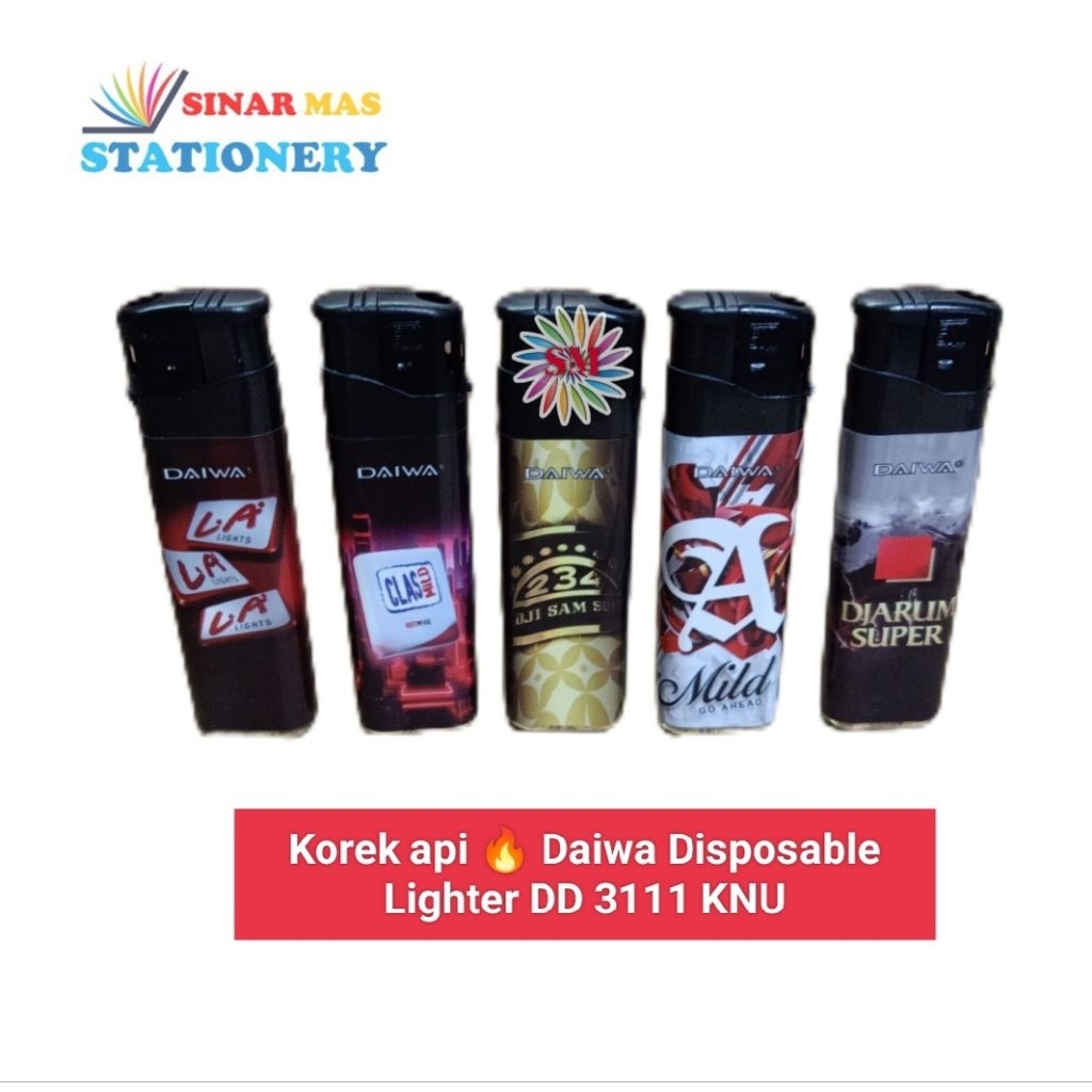 Korek Api Daiwa Gas Lighter Korek Api Biasa M2000 Disposable Lighter