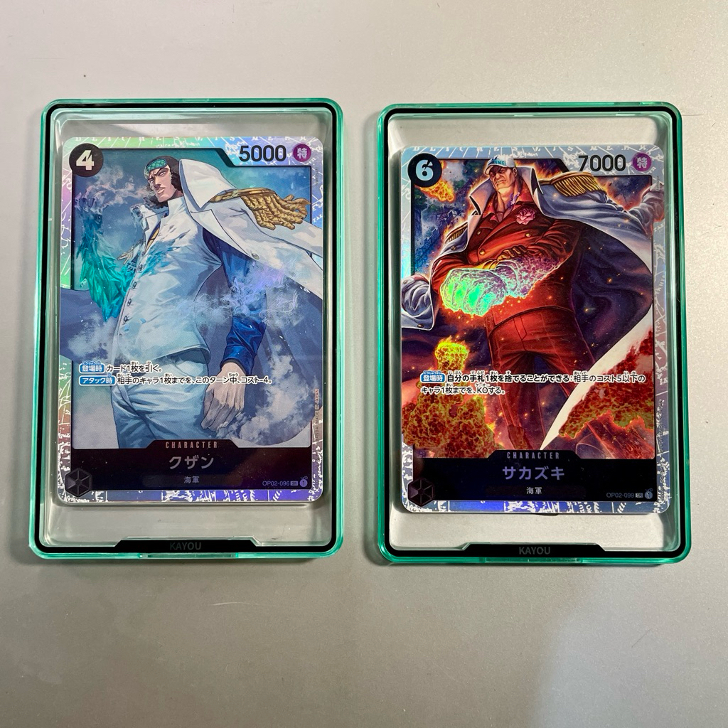 Kartu One Piece - Aokiji dan Akainu