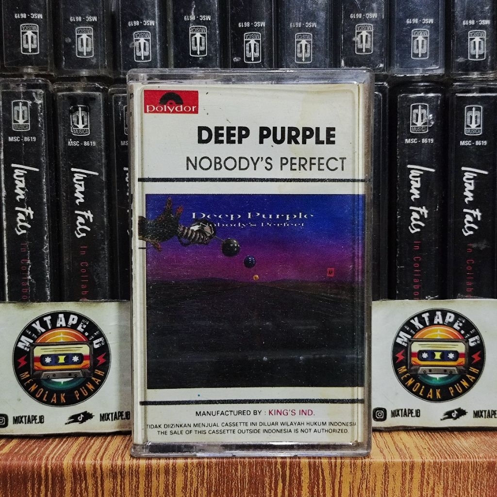 Kaset - Deep Purple - Nobody's Perfect - Radio Tape - Kaset Pita - Radio - Pemutar Kaset - Retro - C