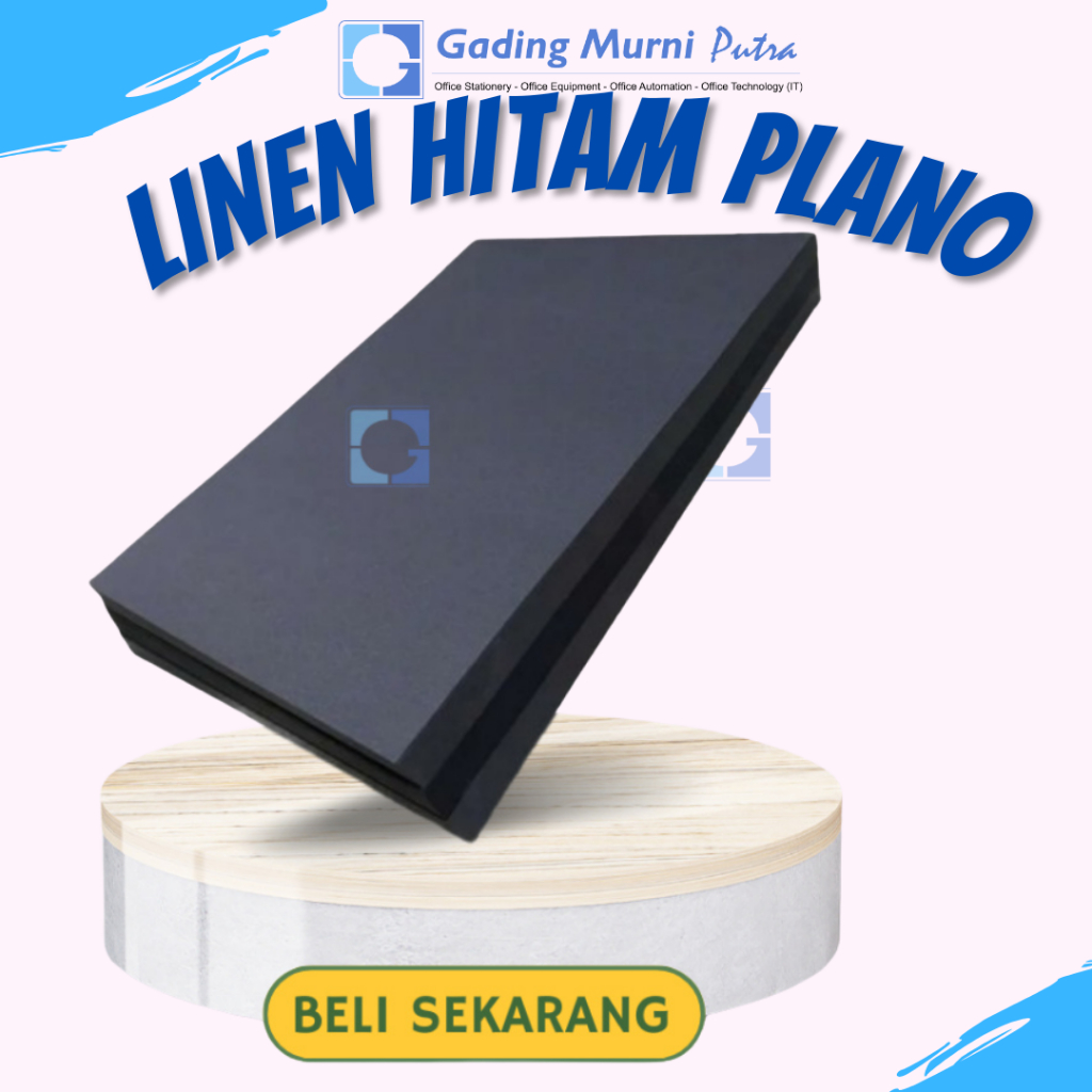 Kertas Linen Hitam Ukuran Plano