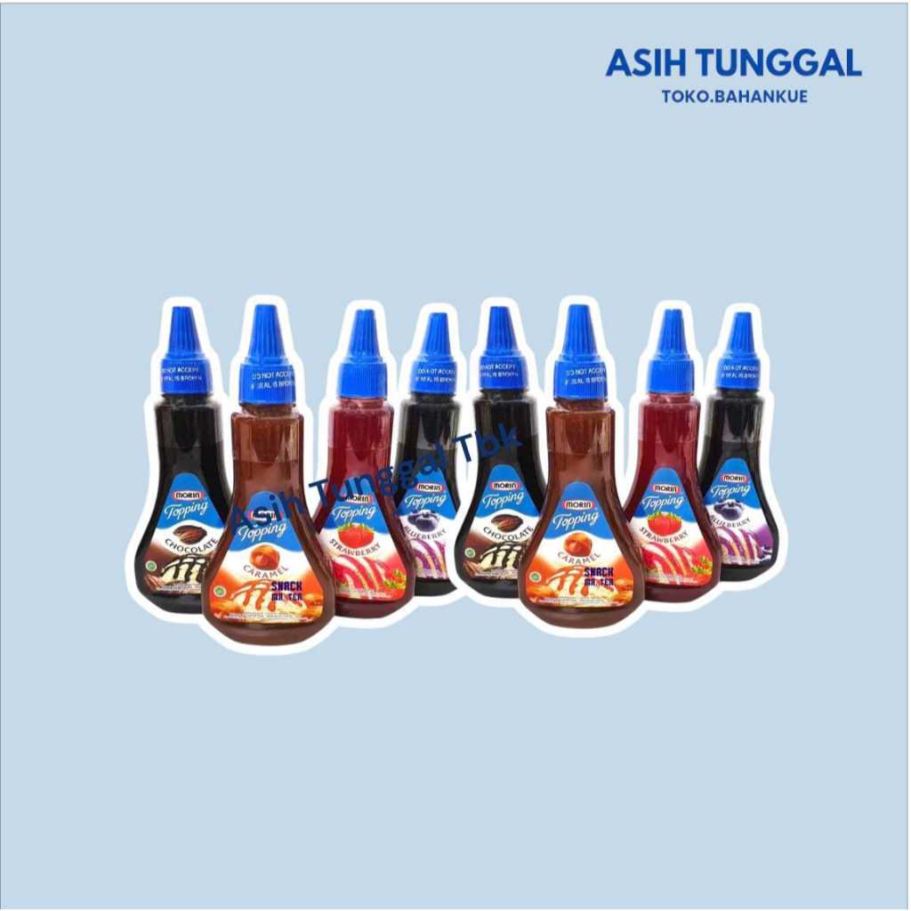 Morin Topping Selai 310 Gr | Selai Coklat | Selai Strawberry | Selai Caramel | Selai Bruberry | Topp