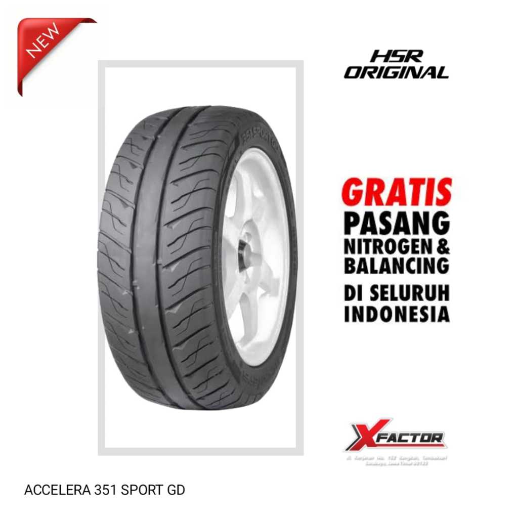 225/45 R15 BAN MOBIL ACCELERA 351 SPORT GD 225 45 R15 PRODUKSI TERBARU GRATIS PASANG BALANCING