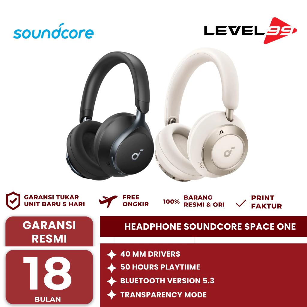 Headphone Bluetooth Soundcore Space One - A3035
