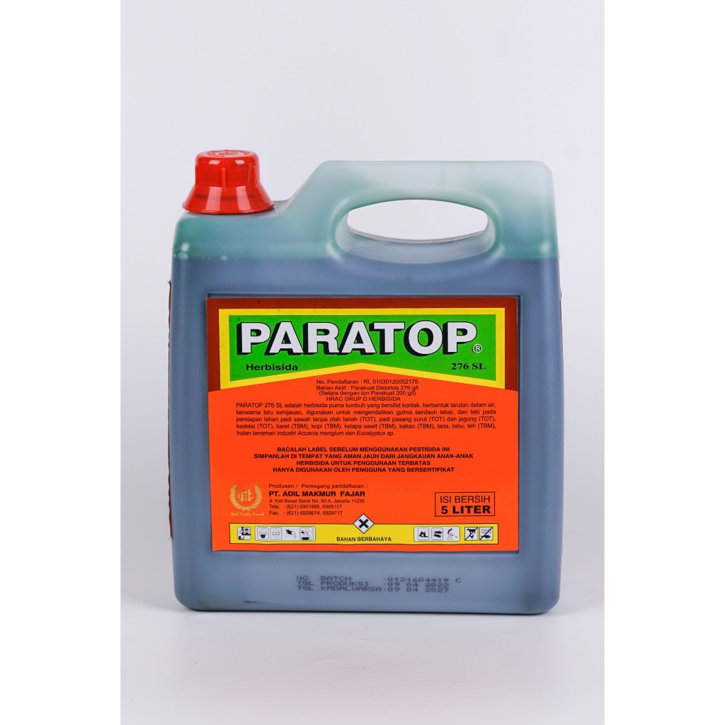 PARATOP 276 SL 5 LITER HERBISIDA KONTAK RACUN RUMPUT PEMBASMI GULMA PARAKUAT