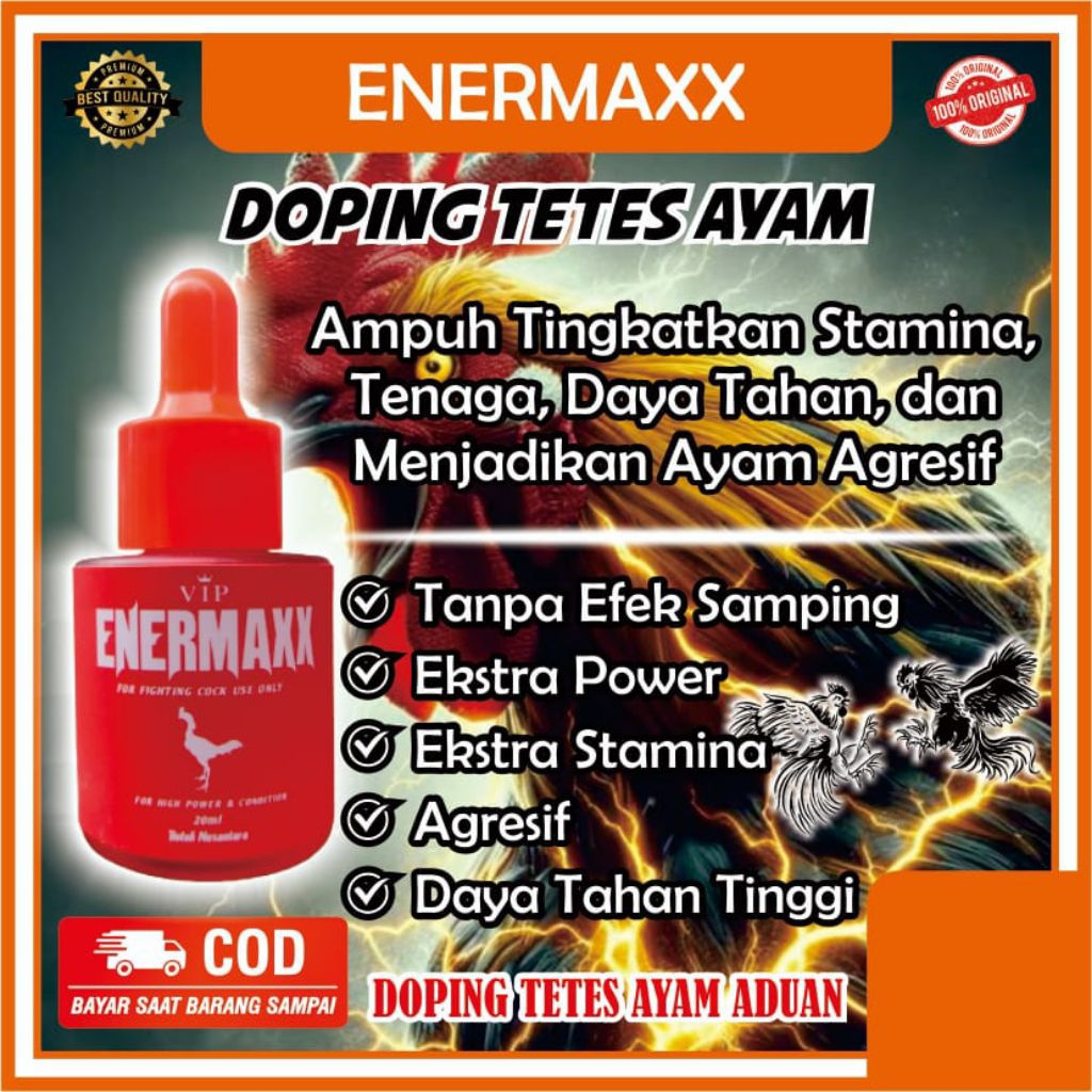 VIP ENERMAXX, Doping Ayam Aduan, Stamina Instan ayam jagom