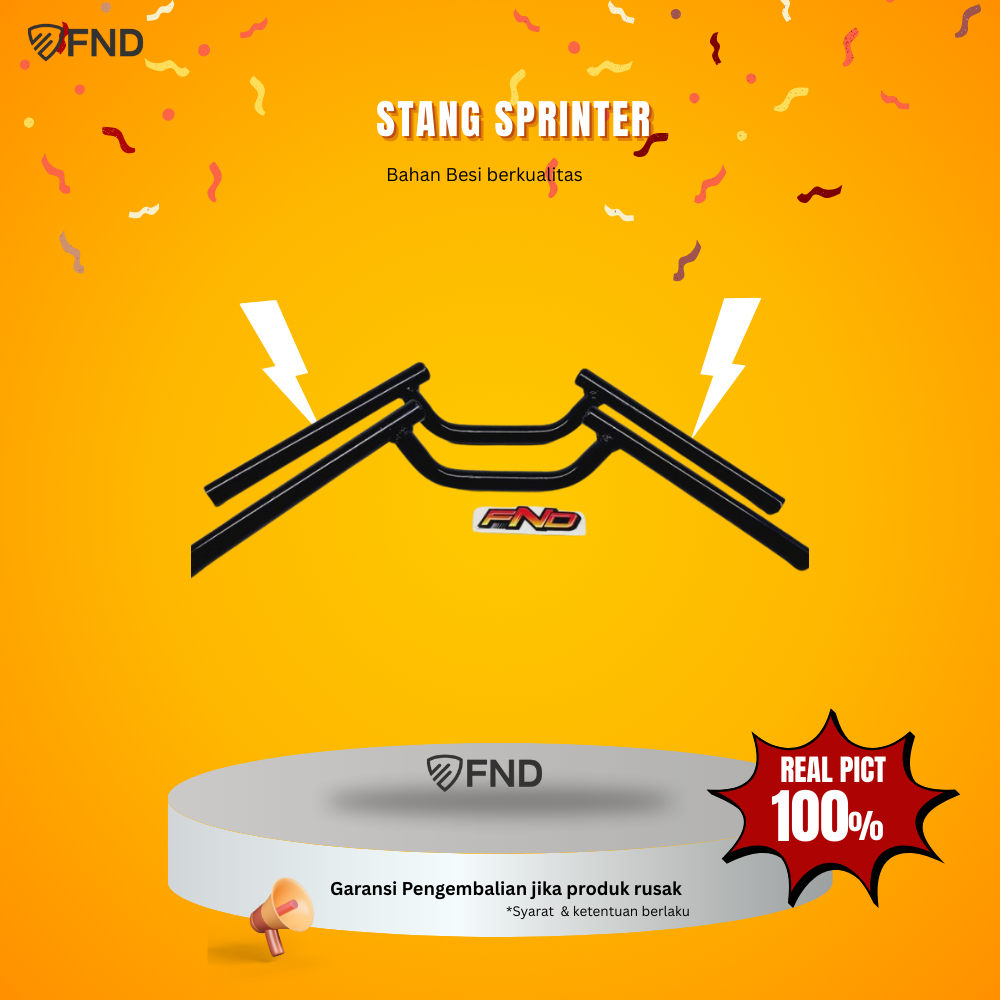 STANG STIR SPRINTER PENDEK RACING HEREX HITAM CB/GL/MP/TIGER/SCORPIO/BEAT DLL