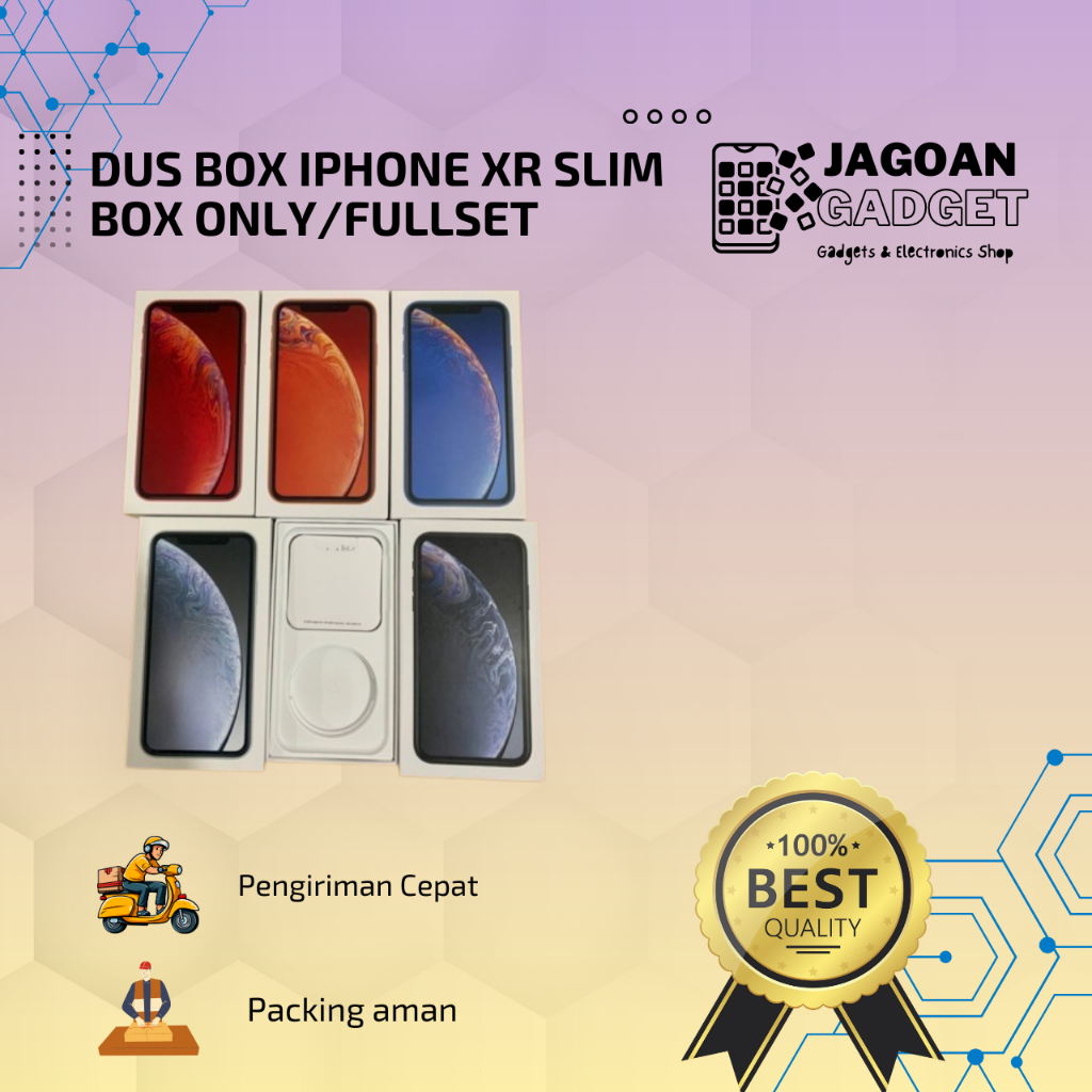 DUS BOX Kotak iPHONE XR SLIM BOX ONLY/FULLSET - JAGOAN GADGET88