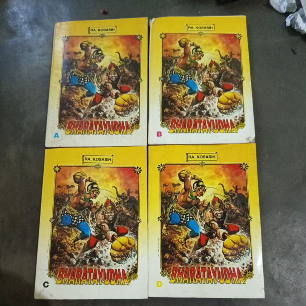 Buku Komik Erlina Bharatayudha A-D Tamat Karya RA Kosasih Lawas Jadul