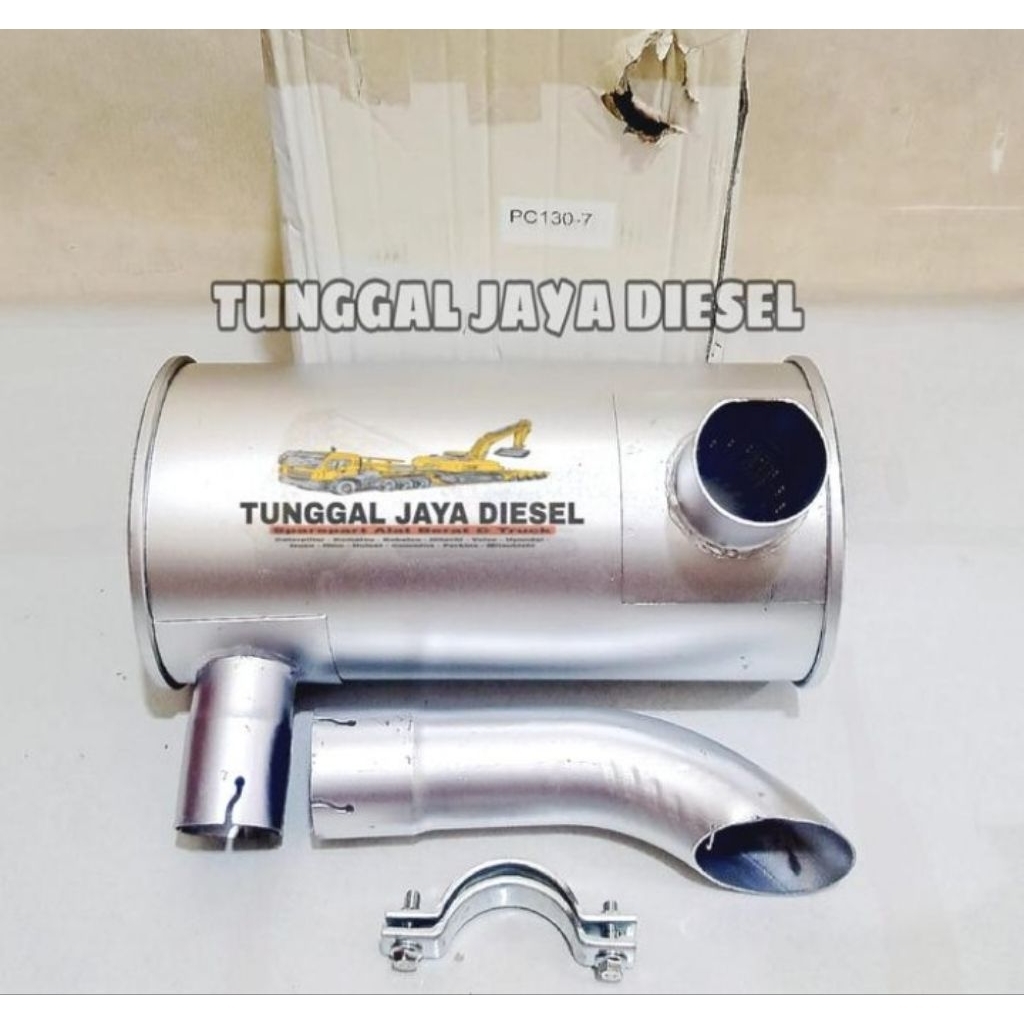 Muffler Knalpot Komatsu PC130-7 PC130f-7 PC130 7 IMPORT
