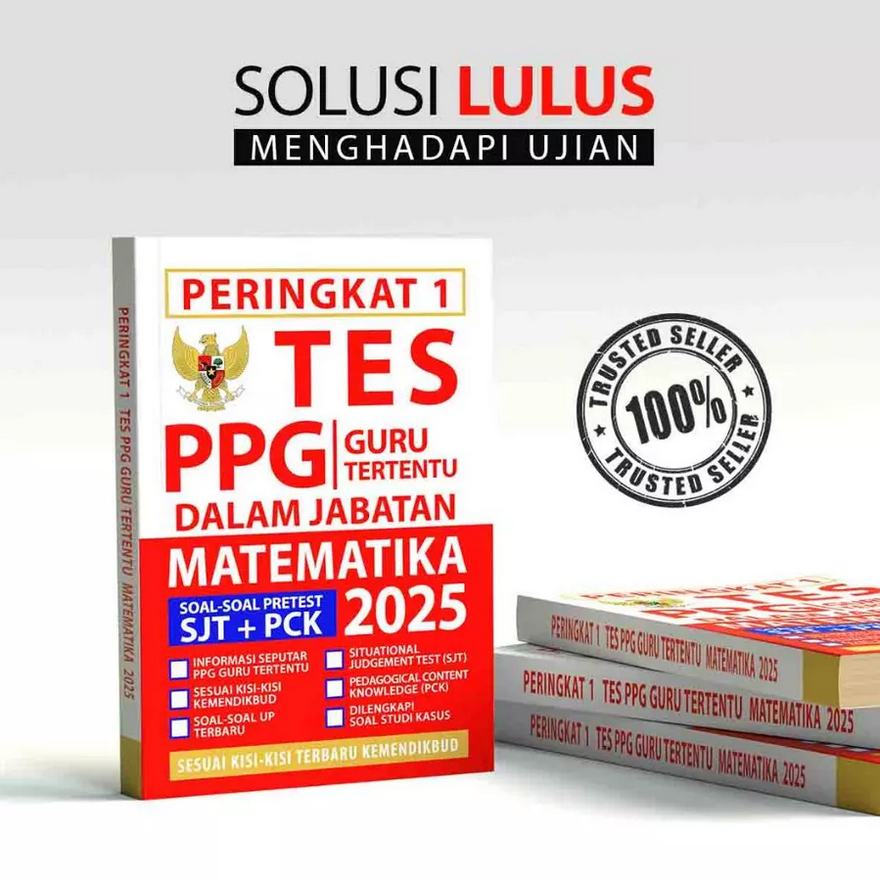 Buku Tes PPG Guru Tertentu Guru Matematika 2025 - PPG Guru Dalam Jabatan Guru Matematika 2025