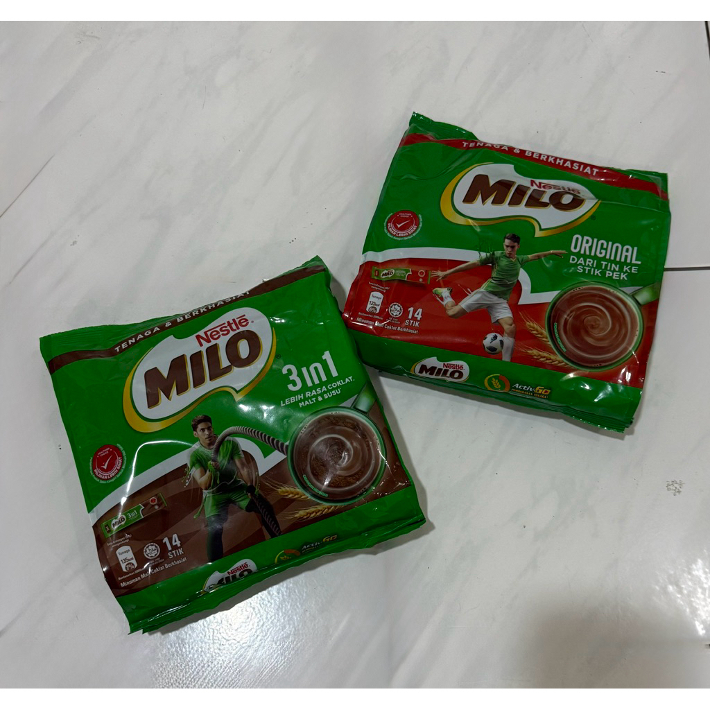 Nestle Milo isi 14 sachet ori Malaysia