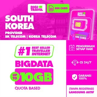 Sim Card Travel South Korea Kuota Besar | SimCard Internet Korea Selatan | Sim Card Roaming