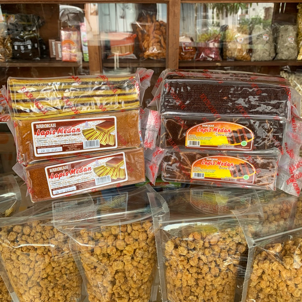 LAPIS LEGIT MEDAN BAROKAH HALAL RASA COKLAT BROWNIES
