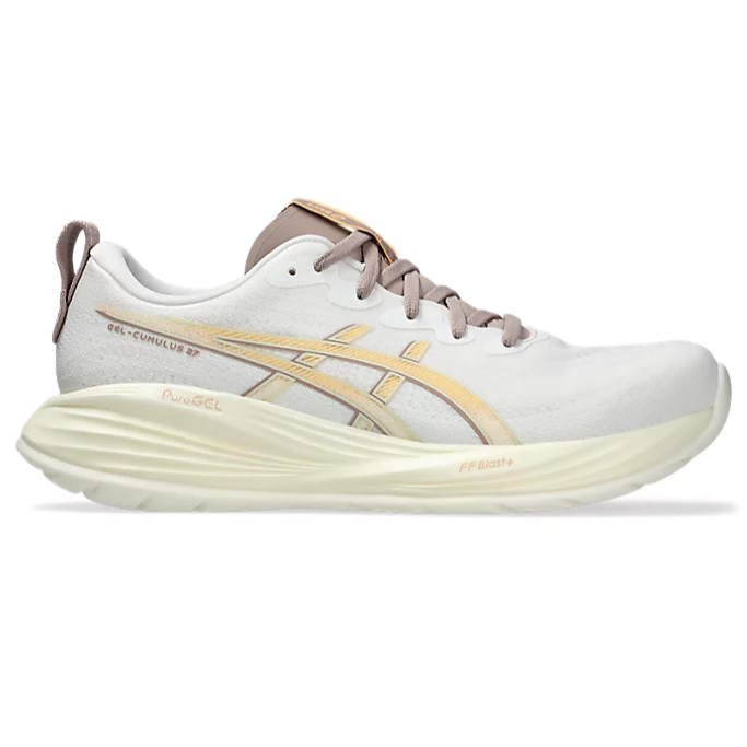ASICS Gel Cumulus 27 Men Standart White Fawn - Sepatu Lari Running Original