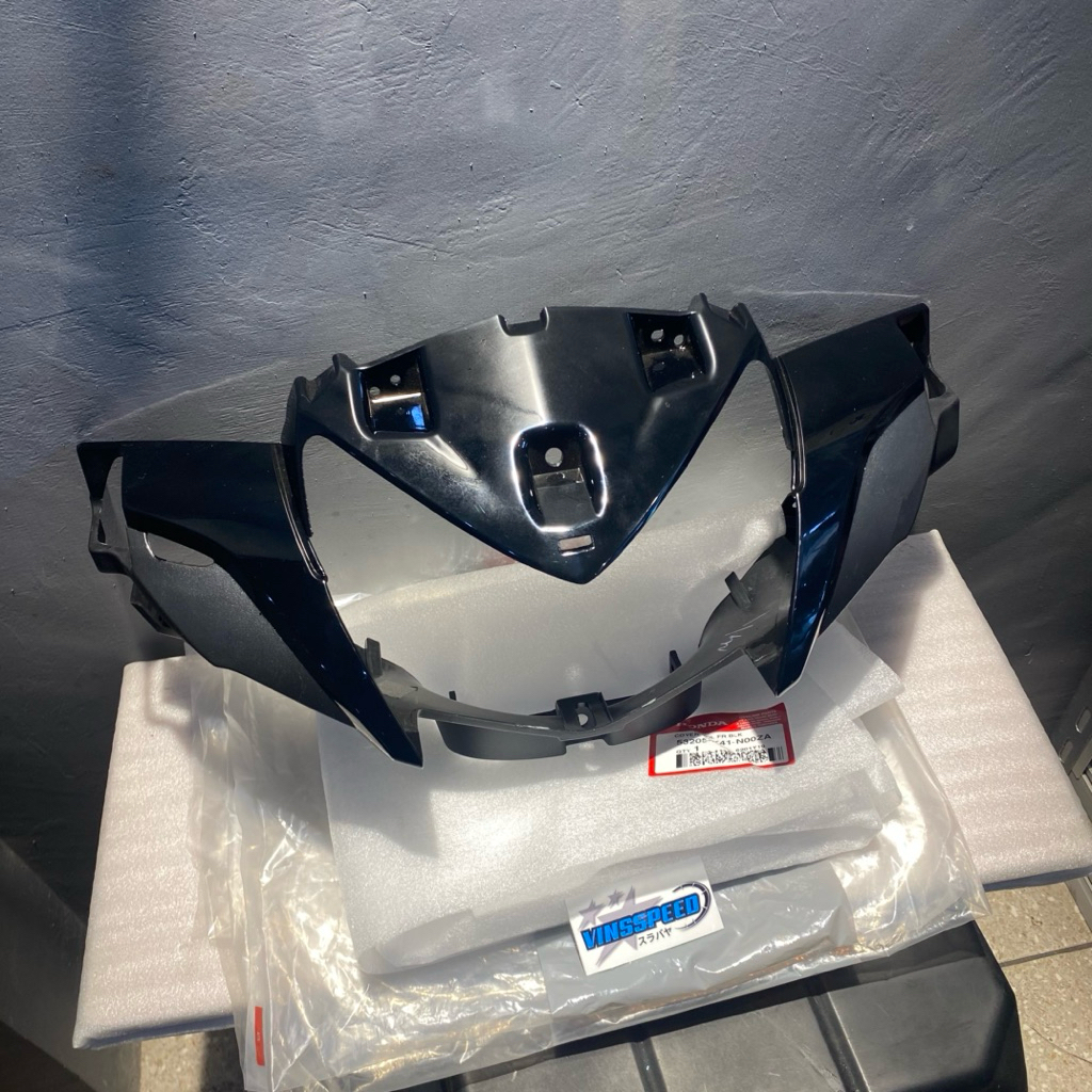 53205 K41 N00ZA COVER BATOK DEPAN HONDA SUPRA X 125 FI HITAM ORIGINAL AHM
