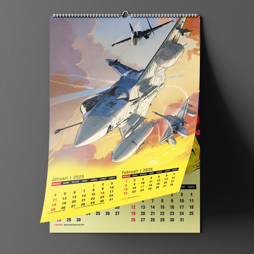 Kalender Dinding 2026 Tanguy Laverdure