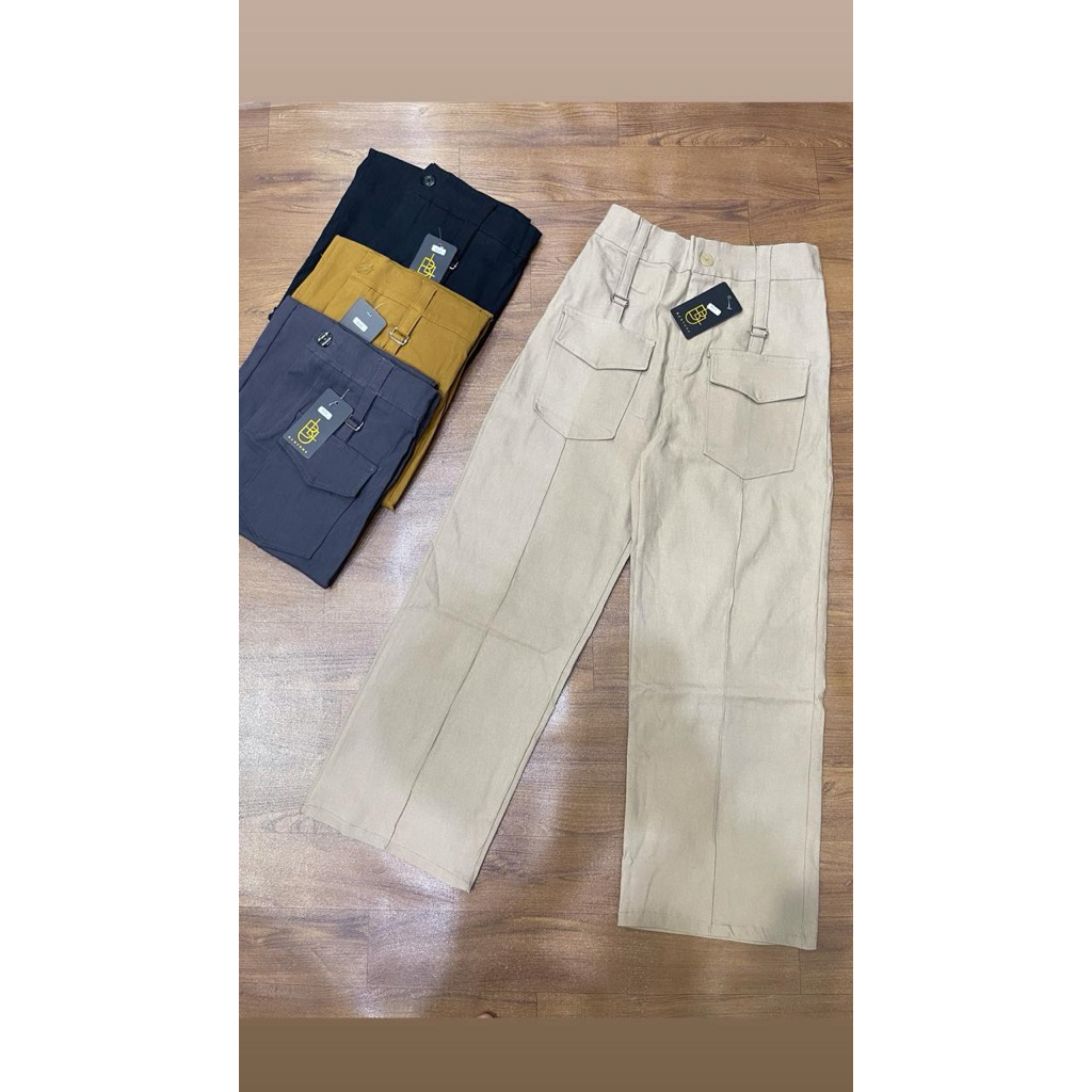 celana kulot bahan bengalin