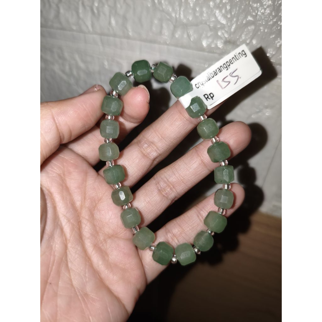 GELANG BERSERTIFIKAT CRYSTAL AVENTURINE