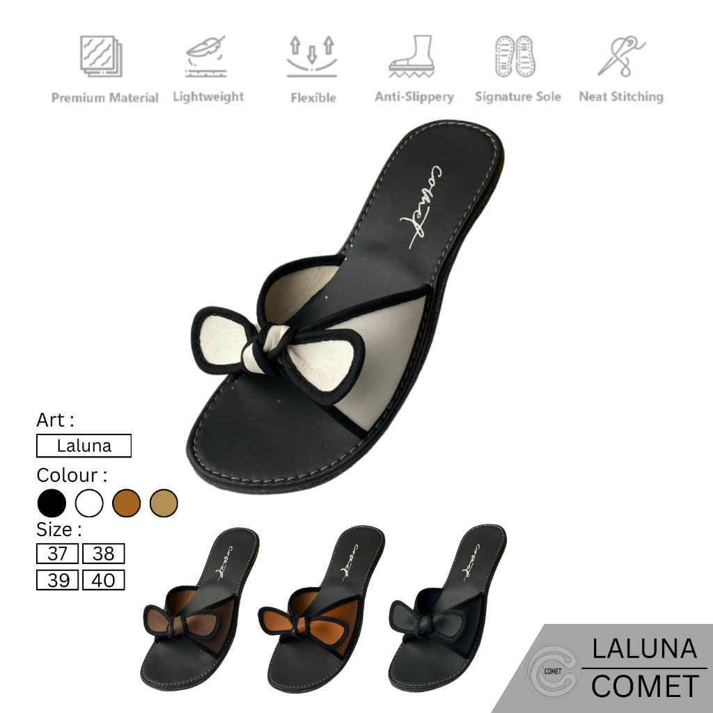 Comet - Sandal Wanita LALUNA Sandal Selop Motif Pinta Lucu Anti Slip