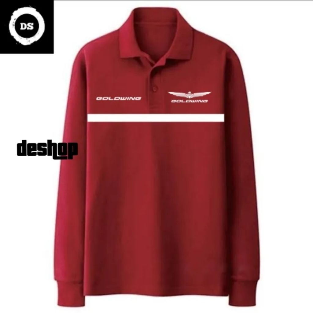Tshirt - Polo Shirt - Polo Long Sleeve Shirt - Kaos Polo Lengan Panjang - Kaos Kerah Lengan Panjang 