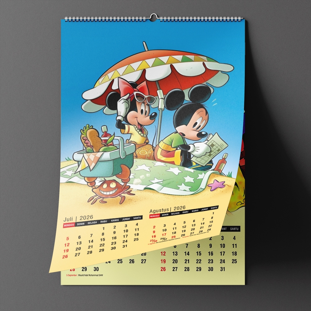

Kalender Dinding Mickey Mouse 2026 (preorder)