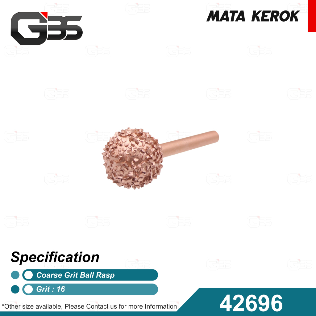 Mata Kerok Ban Ball Raps Kasar 16 Grit - Ball Raps Halus 36 Grit