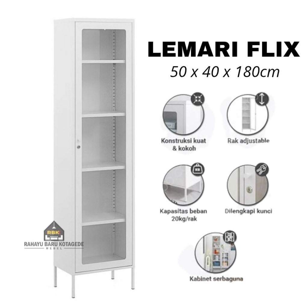 Lemari Flix Lemari 1 Pintu Lemari Hias Lemari Arsip Lemari Serbaguna Lemari Samping Lemari Minimalis