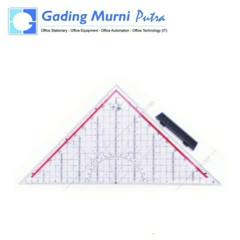 

Penggaris Segitiga presisi / penggaris teknik / penggaris arsitek M+R / MOR 32 cm (2332)