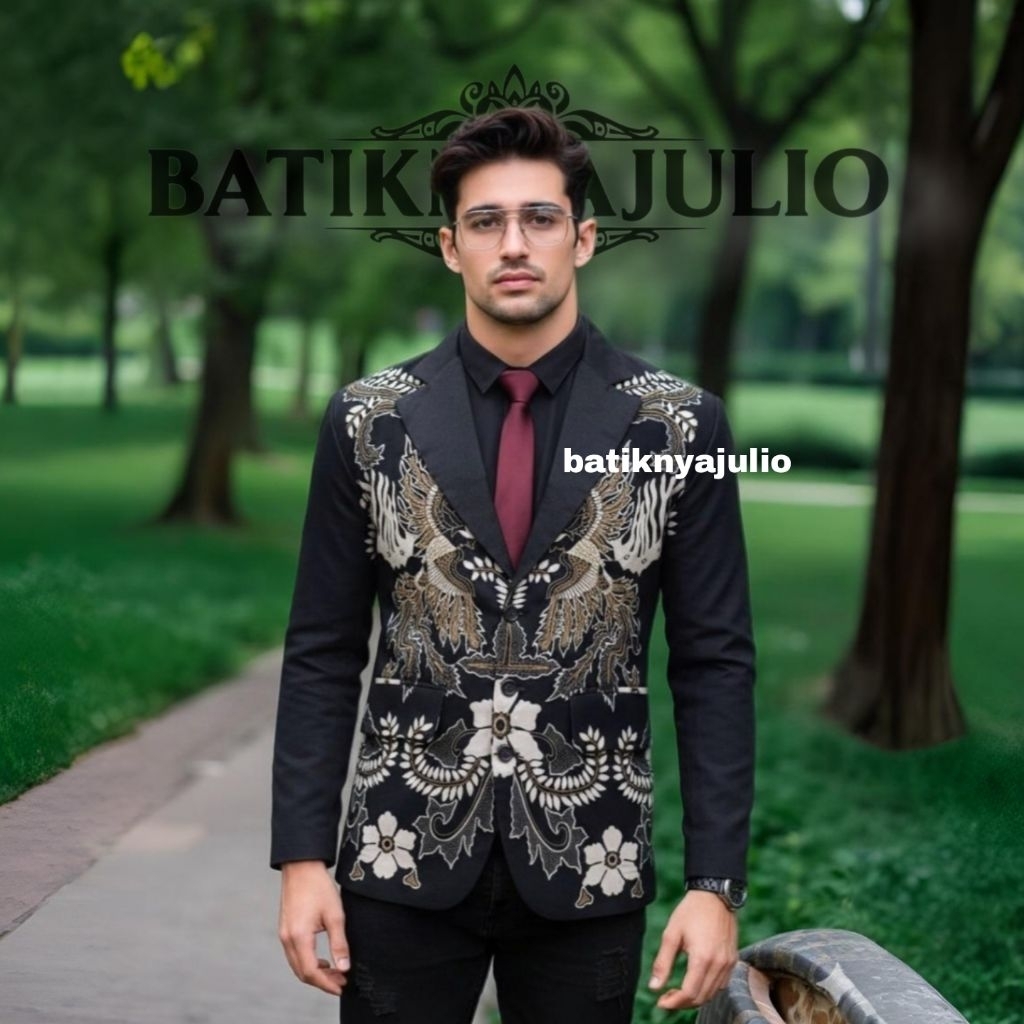 jas batik pria blazer batik pria exclusive premium elegan limited stok batiknyajulio 4