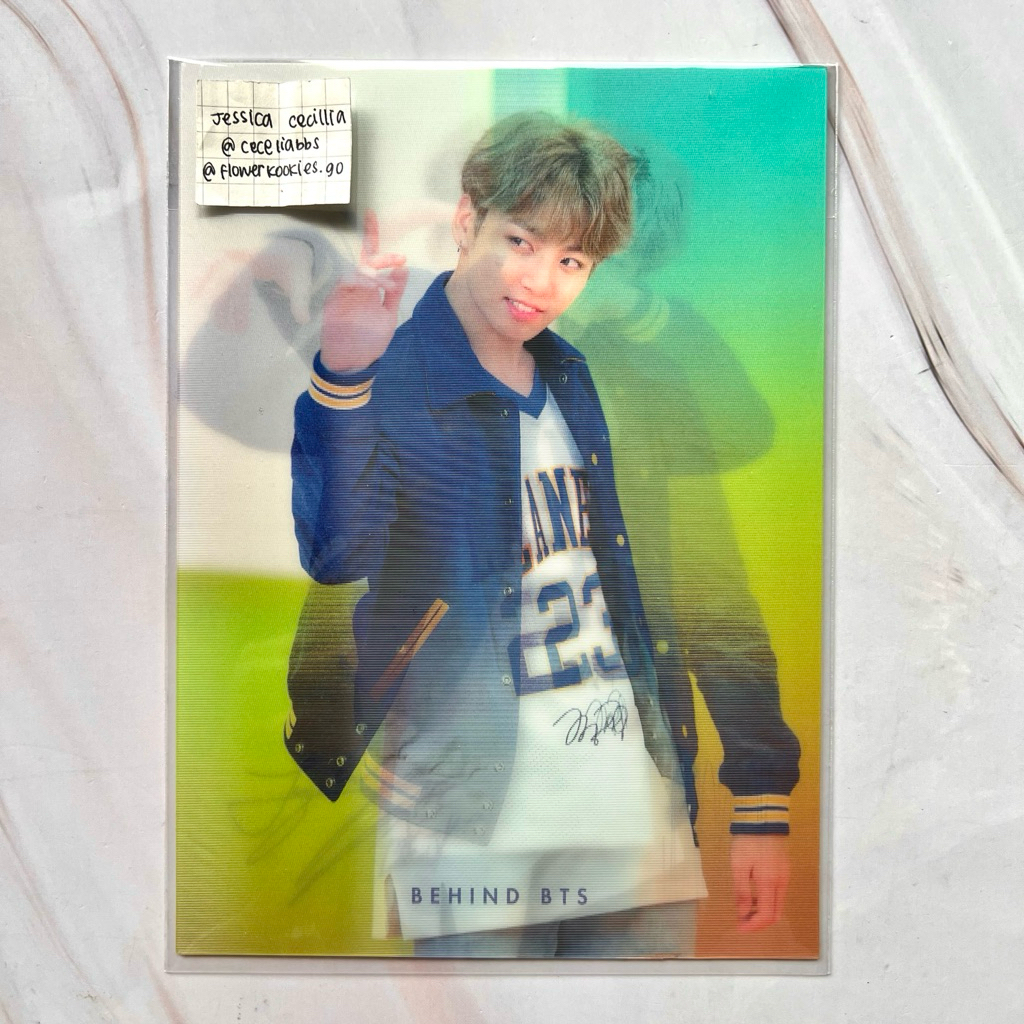 BTS JUNGKOOK DICON BEHIND LENTICULAR POSTCARD OFFICIAL
