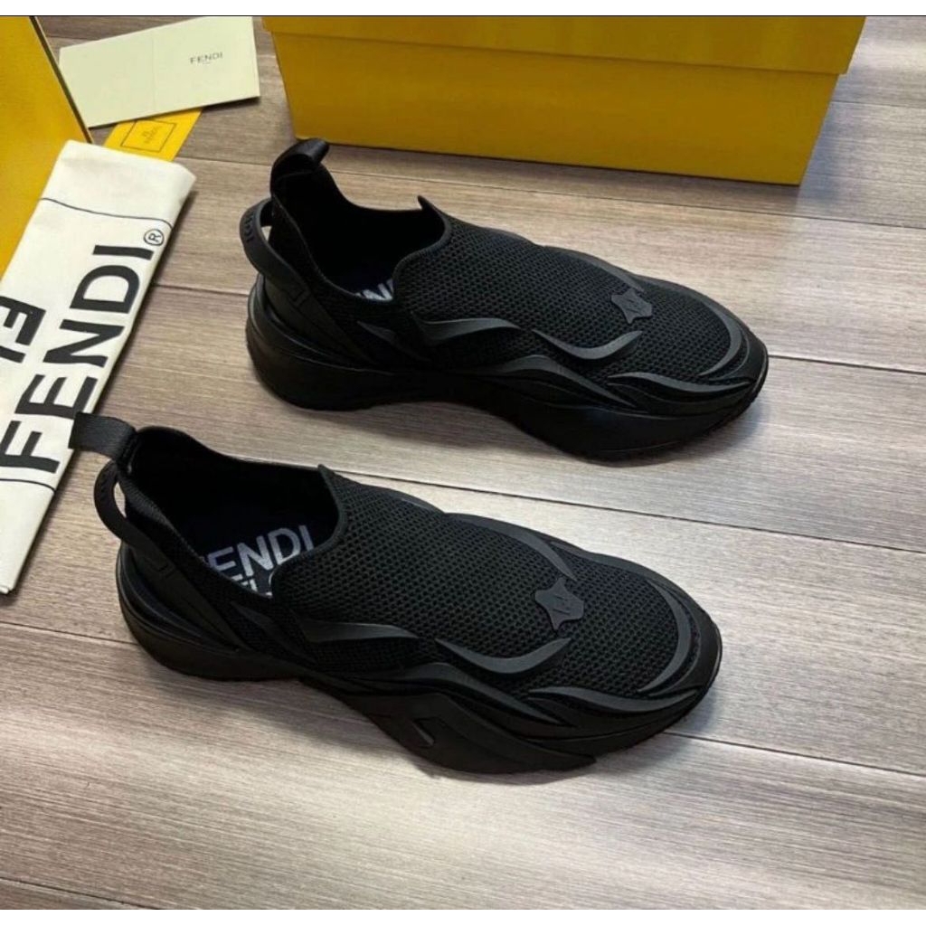 Sepatu slip on pria import fendi917 qualty mirror 1:1
