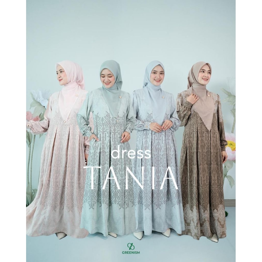 (READY) TANIA DRESS BY GREENISM HIJAB