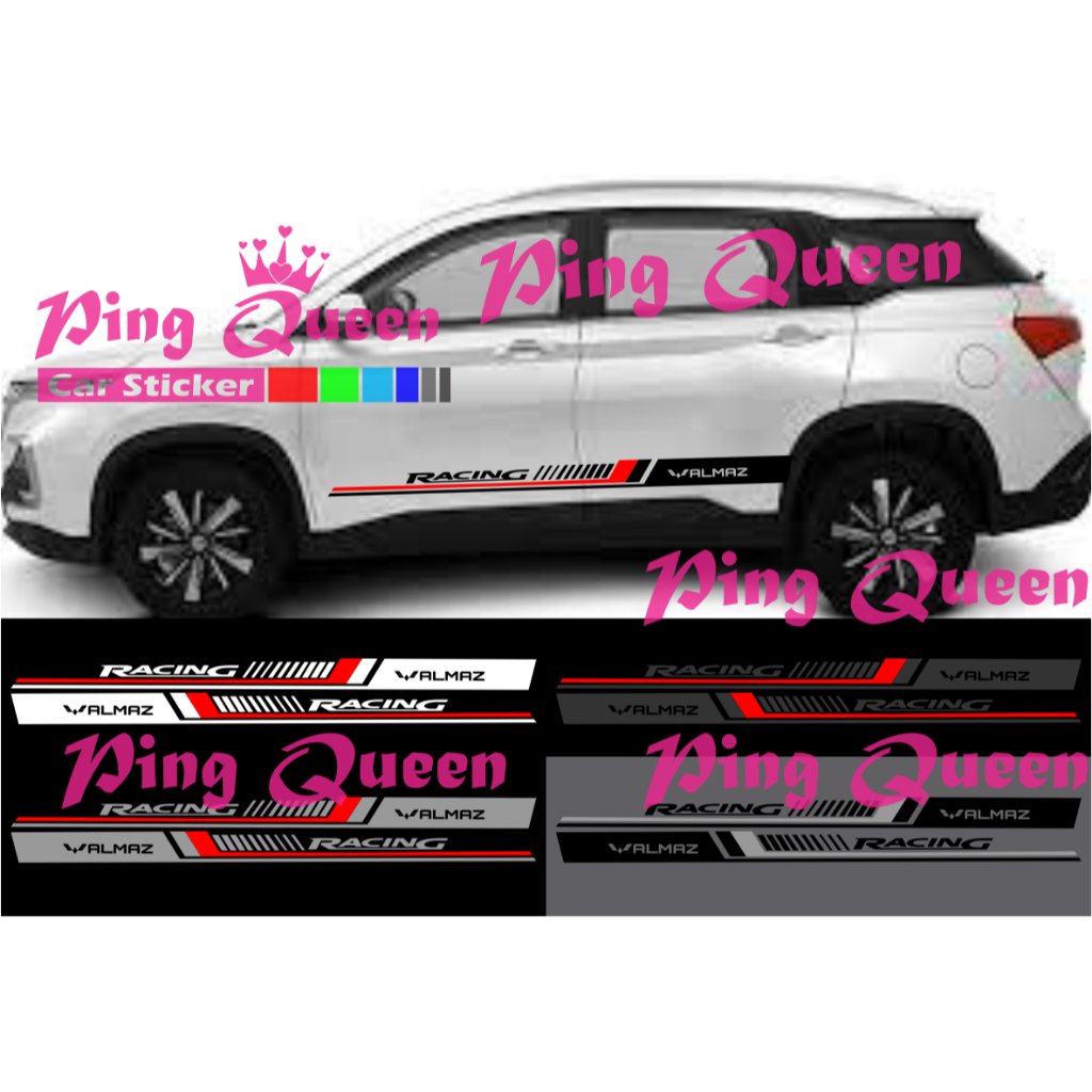 new sticker stiker mobil almaz cutting sticker mobil wuling almaz